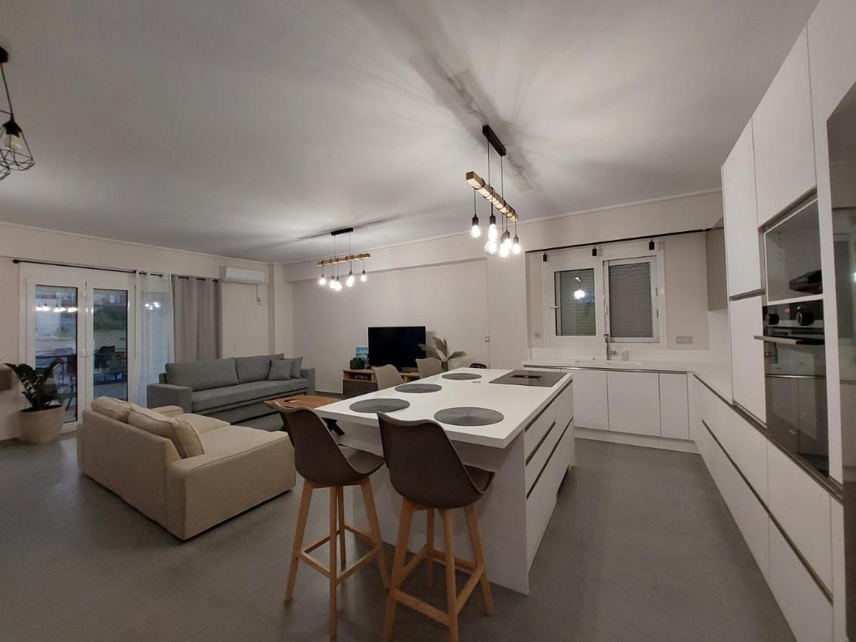 New Minimal Apartment,10' From Athens Airport Спата Экстерьер фото